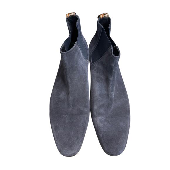 Paul Smith Navy Suede Chelsea Boots main image 5